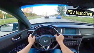 2017 Kia Optima GT 20 Turbo POV Test Drive [upl. by Haem]