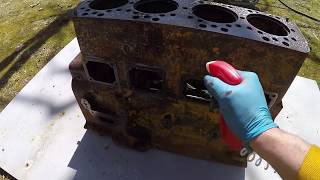 Caterpillar D2 5J1113  Cam Bearing Decision and Final Block Cleaning [upl. by Gadmann]