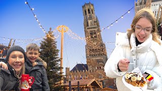 Bruges with kids  Christmas Market  Canal Cruise  Chocolate Museum and more [upl. by Nillor]