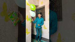 Lam no bong bay nhan qua bat ngol Burst balloons to receive surprise shortvideoviral [upl. by Swane]