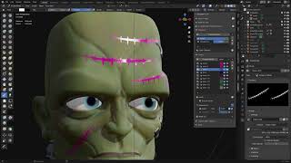 Painting vertex color mask using Ucupaint Demo [upl. by Manouch670]