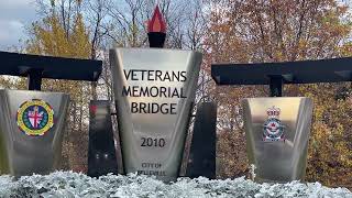 Remembrance Crosswalk Belleville November 6 2024 [upl. by Enirhtac]