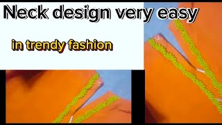 simple and easy neck design for kurtistylish neck designIn trendy fashion [upl. by Aruabea137]