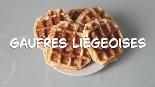 Gaufres liégeoises recette [upl. by Pavior761]