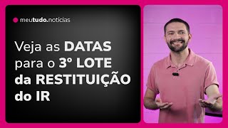 TERCEIRO LOTE do IRPF 2024 Consulta Liberação PAGAMENTOS e Prazos Prorrogados [upl. by Ettenahs582]