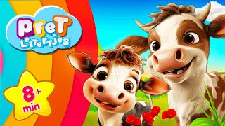 DIERENGELUIDEN Leren voor PEUTERS  Koe  ⭐ Pretlettertjes Beste Dieren Filmpjes ⭐ Nederlands [upl. by Winter]