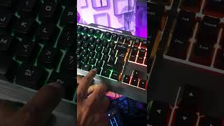 All Lighting Mood Zebronics Zeb Transformer Keyboard 🔥How To Change RGB Effects Keyboardviralshorts [upl. by Noevart]