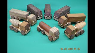 How to Make Small Wooden Toy Trucks  Recycled Wood  FREE PLANS [upl. by Chon]