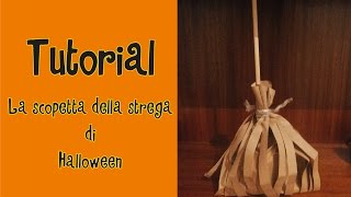 TutorialLa scopetta della strega di HALLOWEEN [upl. by Hummel]