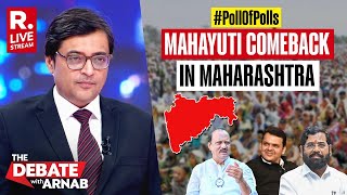 Debate With Arnab LIVE Poll of Polls Give Mahayuti Clear Edge In Maharashtra [upl. by Bartolemo]