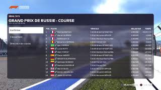 PS5  F1 2020  challenge Series  Gp Russie [upl. by Ahsemac]