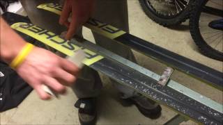 How to do crosscountry skate style ski waxing [upl. by Myrle]