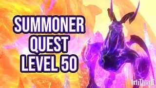 FFXIV 215 0227 Summoner Quest Level 50  Artifact Gear [upl. by Melquist]