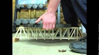 Long Pratt Truss Popsicle Bridge [upl. by Dolan]