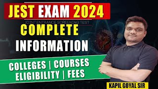 JEST 2024 physics Exam  Complete information  Participating institutes  Eligibility  Ninjaprep [upl. by Rickard]