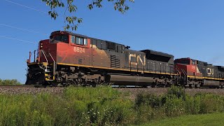 Canadian National  Westbound Freight 13 Aug 24 [upl. by Ainex622]