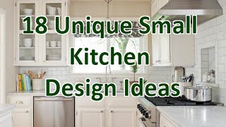 18 Unique Small Kitchen Design Ideas  DecoNatic [upl. by Acinom]