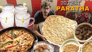 PAKISTANI STREET FOOD OF BAHAWALPUR KALEJI WITH THE BIGGEST PARATHA [upl. by Herta]