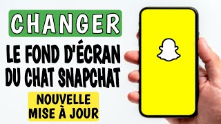 comment changer de fond décran sur snapchat  changer larrière plan du chat dans snapchat [upl. by Cutcheon908]