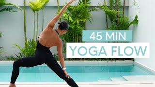 45 MIN FULL BODY YOGA FLOW  Vinyasa Flow For Balance Flexibility amp Strength [upl. by Papert]