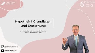 Hypothek I Grundlagen und Entstehung [upl. by Anhpad]