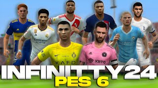 PES 6 INFINITTY PARCHE TEMPORADA 202324  LIGA ARGENTINA DESCARGA [upl. by Sancha775]