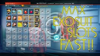 How to Get Max Exo Suit Slots and Make MILLIONS of Units  No Mans Sky [upl. by Elodea]