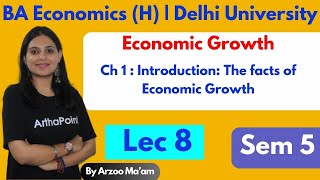 2024  Economics Growth amp Business Cycles  Lec 8  Facts of Economic Growth  BAH Economics Sem 5 [upl. by Hayton807]