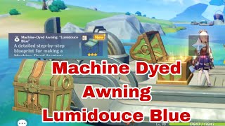 Machine dyed awning lumidouce blue Furnishing Remarkable Chest location Genshin Impact [upl. by Juanne895]