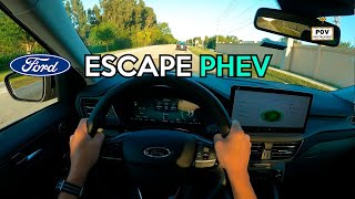 2024 Ford Escape POV Test Drive  Very Affordable Plug In Hybrid [upl. by Altman]