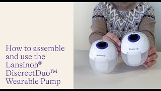 How To Assemble the Lansinoh DiscreetDuo™ Wearable Pump [upl. by Standing]