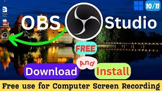 How To Download And Install OBS Studio 3023 On Windows 1011 2024   Deepak K Prasad [upl. by Wyatt167]