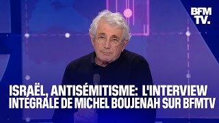 Conflit IsraëlGaza antisémitisme linterview intégrale de Michel Boujenah sur BFMTV [upl. by Cyrie]