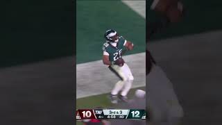 Saquon Barkley BREAKS FREE for a 23yard TOUCHDOWN RUN 🦅🔥 Eagles vs Commanders Highlights [upl. by Raffaj]