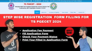 Step wise form filling for TSPGECT 2024  check and apply now tspgcet TSPGECET2024 jntu [upl. by Lengel287]