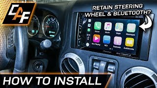 How to Install Aftermarket Radio Jeep Wrangler 20112017 [upl. by Cate]