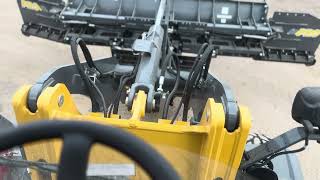 How to operate the new massive Snowex Power Pusher winged plow [upl. by Aslam]