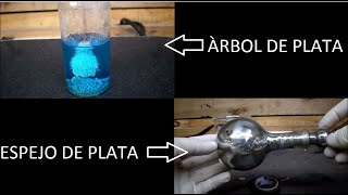 Experimentos con Nitrato de Plata Arbol y Espejo de Plata [upl. by Kassaraba172]