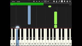 “Faded”  Piano Tutorial Synthesia version [upl. by Onurb]