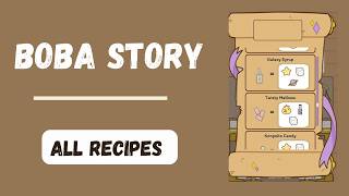 All Recipes in Boba Story Gameplay September 2024 [upl. by Marijo]