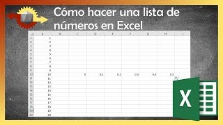 Cómo hacer una lista de números consecutivos en Excel [upl. by Conti]