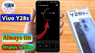 vivo y28s 5g always on display  vivo y28s 5g lock screen par name kaise likhe [upl. by Akino]