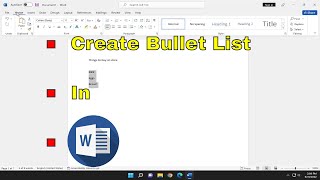 How to Create Bulleted Lists in Microsoft Word Tutorial [upl. by Enaud]