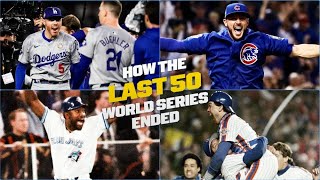 The FINAL PLAY of EVERY World Series from the LAST 50 YEARS [upl. by Hserus647]