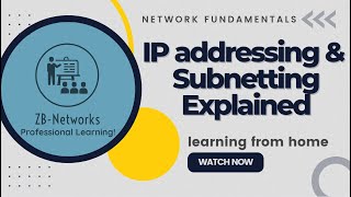 IP addressing amp Subnetting Explained  Network Fundamentals [upl. by Elissa874]