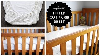 StepbyStep Sewing DIY Baby Cot  Crib Fitted Sheet Tutorial [upl. by Rramed]