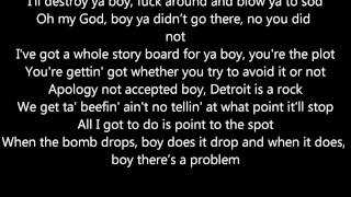 Eminem  Drop the Bomb On Em with lyrics [upl. by Ennovad]