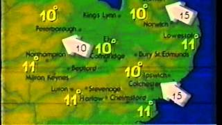 Anglia News  Titles  Weather ITV  1995 [upl. by Aicemak]