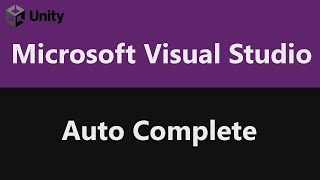 Make Visual Studio Auto Complete [upl. by Tamah]