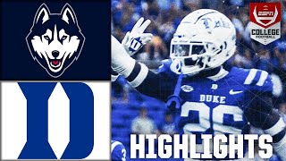 UConn Huskies vs Duke Blue Devils  Full Game Highlights  ESPN College Football [upl. by Airdnalahs]